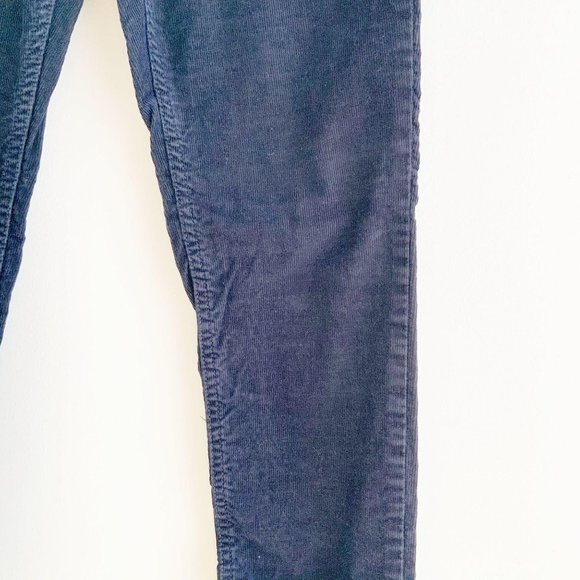 Lands' End Canvas 1963 Low Rise Slim Leg Navy Corduroy Pants - Picture 3 of 16